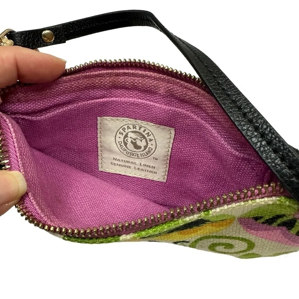 Spartina 449 Bright Floral Jute Wristlet